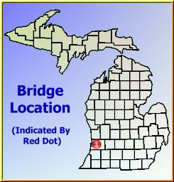 Map showing overview of bridge location.