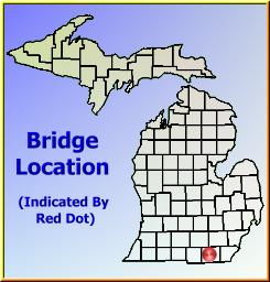 Map showing overview of bridge location.