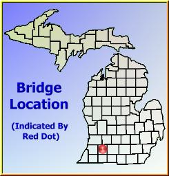 Map showing overview of bridge location.