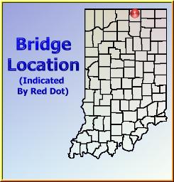 Map showing overview of bridge location.