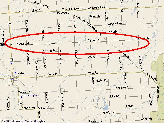 Map showing bridge location.