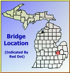 Map showing overview of bridge location.