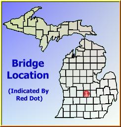 Map showing overview of bridge location.