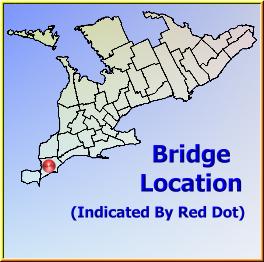 Map showing overview of bridge location.