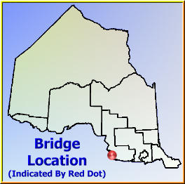 Map showing overview of bridge location.