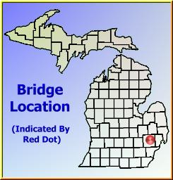 Map showing overview of bridge location.