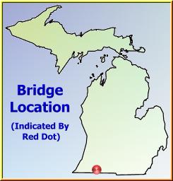 Map showing overview of bridge location.