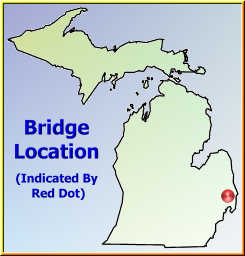 Map showing overview of bridge location.