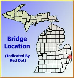 Map showing overview of bridge location.