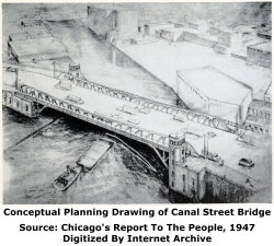 Canal Street Bridge Conceptual Drawing