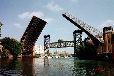Canal Street Bridge Raised