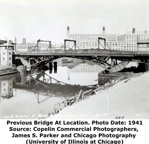 Former Halsted Street North Branch Bridge