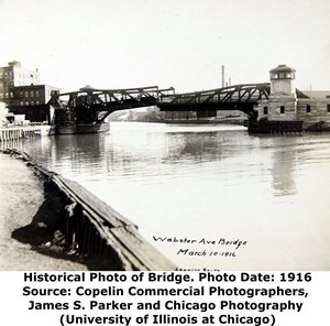Webster Avenue Bridge Partially Raised