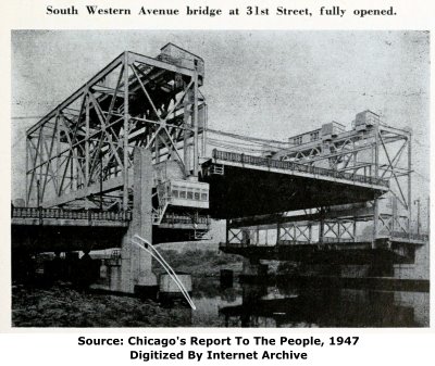Western Avenue Bridge Raised