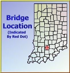 Map showing overview of bridge location.