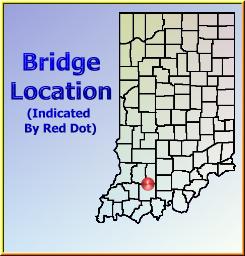 Map showing overview of bridge location.