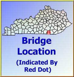 Map showing overview of bridge location.