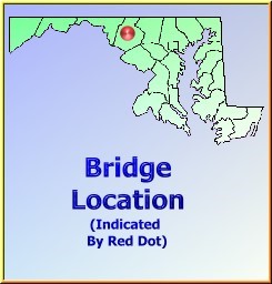 Map showing overview of bridge location.