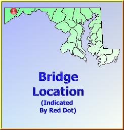 Map showing overview of bridge location.