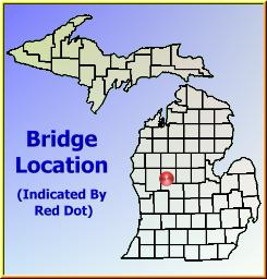 Map showing overview of bridge location.