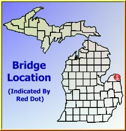 Map showing overview of bridge location.