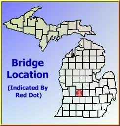 Map showing overview of bridge location.