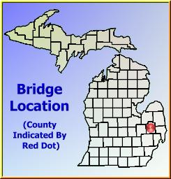 Map showing overview of bridge location.