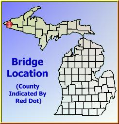 Map showing overview of bridge location.
