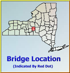 Map showing overview of bridge location.