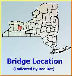 Map showing overview of bridge location.