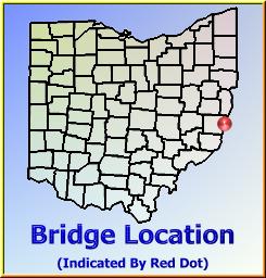 Map showing overview of bridge location.