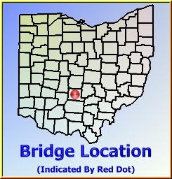 Map showing overview of bridge location.