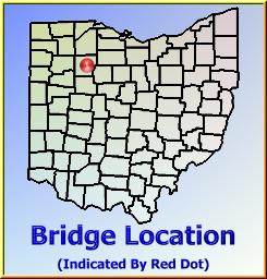 Map showing overview of bridge location.