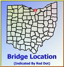 Map showing overview of bridge location.
