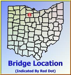 Map showing overview of bridge location.