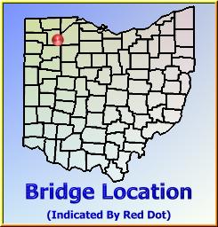 Map showing overview of bridge location.