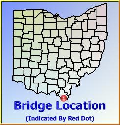 Map showing overview of bridge location.