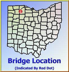 Map showing overview of bridge location.