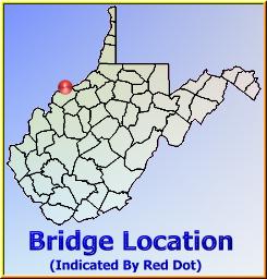 Map showing overview of bridge location.