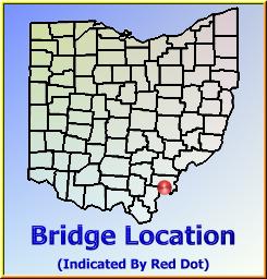 Map showing overview of bridge location.