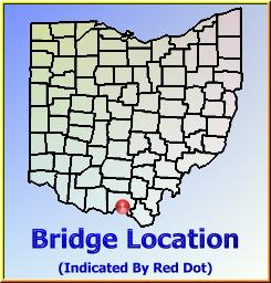 Map showing overview of bridge location.