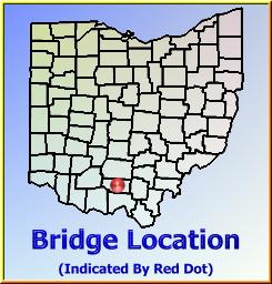 Map showing overview of bridge location.
