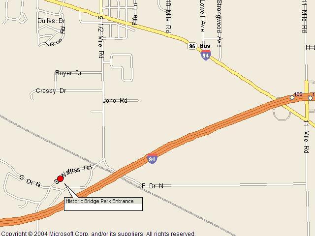 Map showing bridge location.