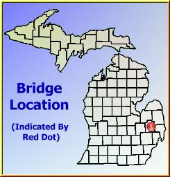 Map showing overview of bridge location.