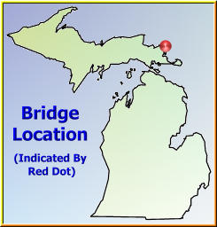 Map showing overview of bridge location.