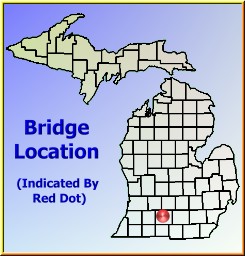 Map showing overview of bridge location.