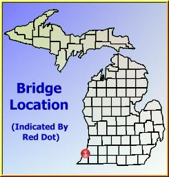 Map showing overview of bridge location.