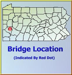 Map showing overview of bridge location.