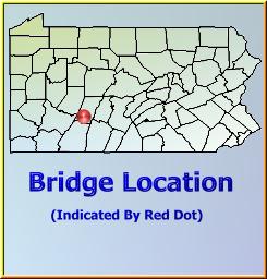 Map showing overview of bridge location.