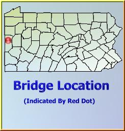 Map showing overview of bridge location.